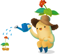 인삼재배 캐릭터 이미지